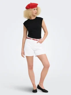 ONLPHINE Taille haute Regular Fit Short en denim