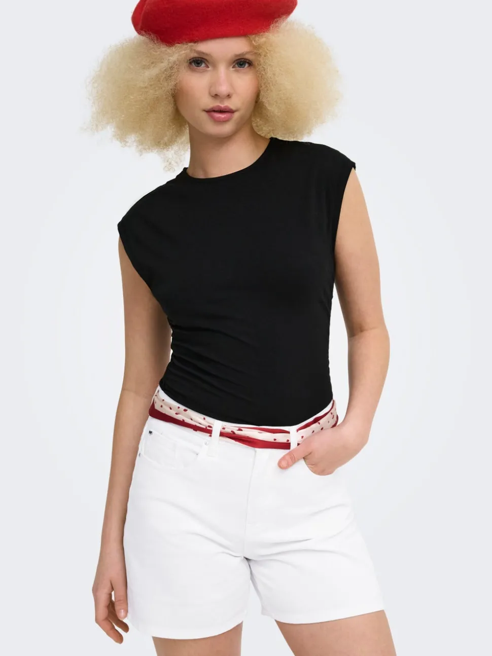 ONLPHINE Taille haute Regular Fit Short en denim