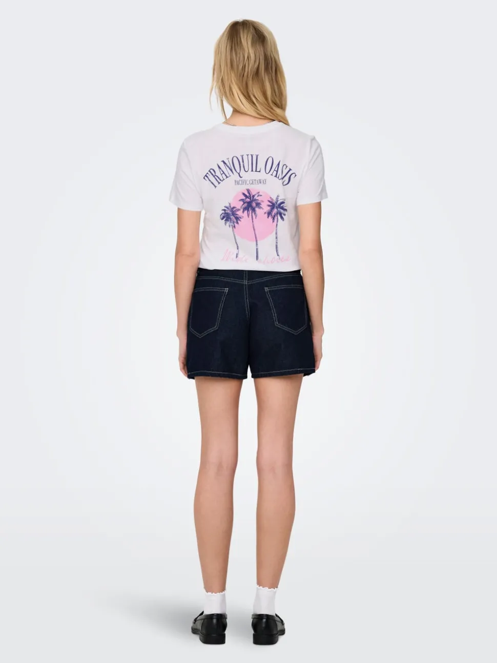 ONLPHINE Taille haute Regular Fit Short en denim
