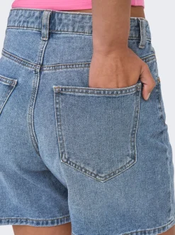 ONLPHINE Taille haute Regular Fit Short en denim