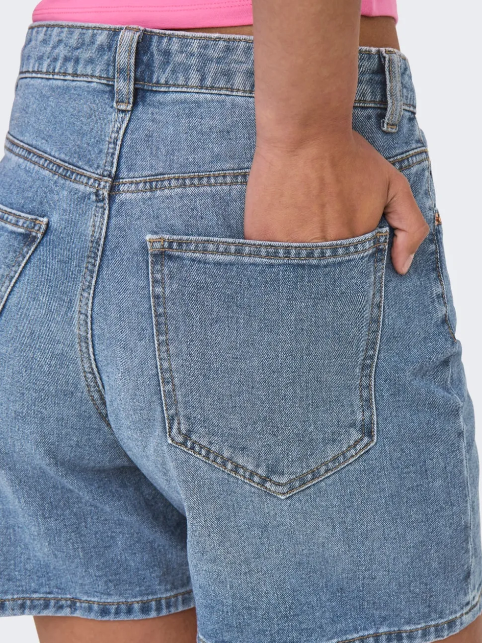 ONLPHINE Taille haute Regular Fit Short en denim