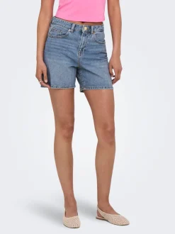 ONLPHINE Taille haute Regular Fit Short en denim
