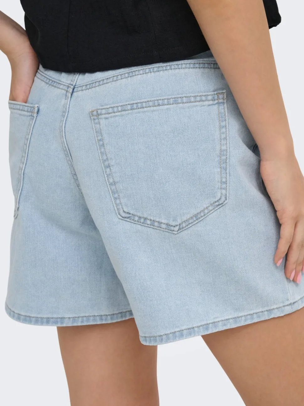 ONLPHINE Taille haute Regular Fit Short en denim
