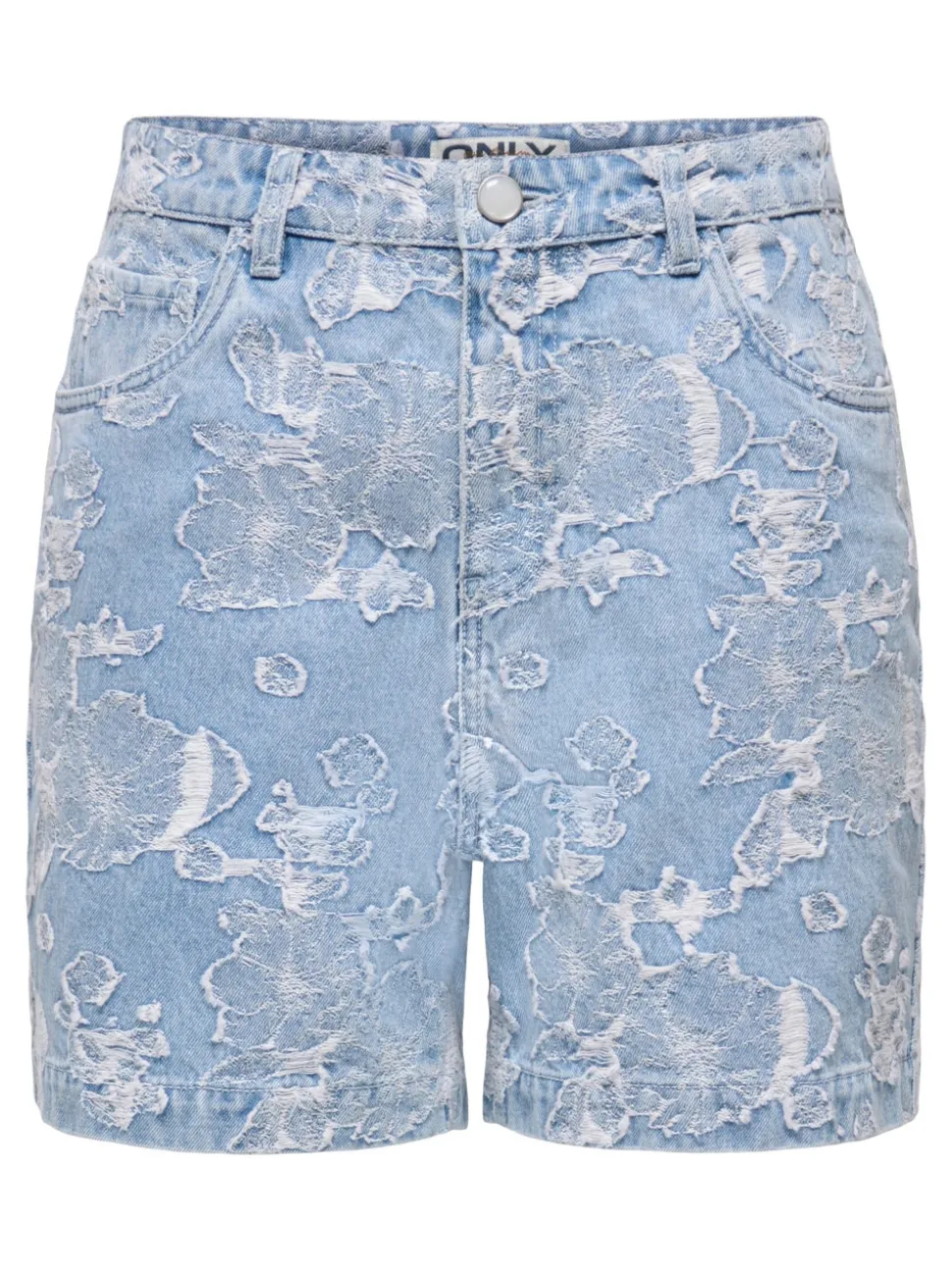 ONLPHINE-AUDE Taille haute Regular Fit Short en denim