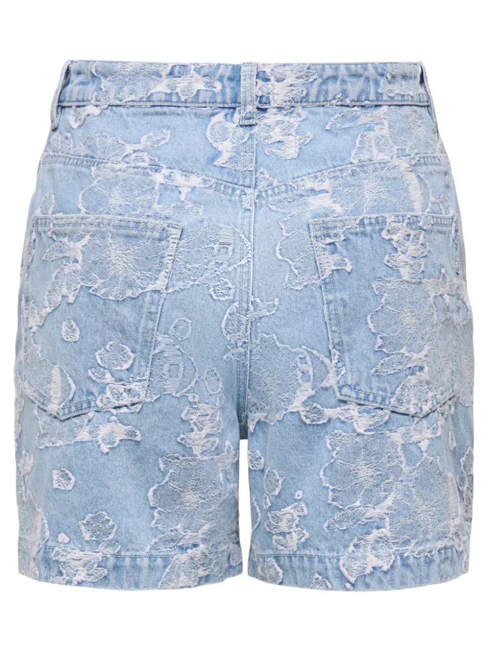 ONLPHINE-AUDE Taille haute Regular Fit Short en denim