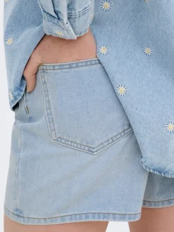 ONLPHINE Taille moyenne Regular Fit Short en denim