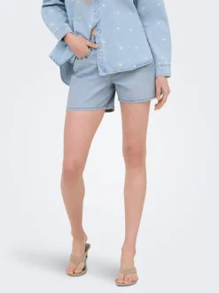 ONLPHINE Taille moyenne Regular Fit Short en denim
