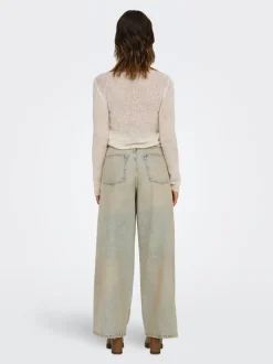 ONLPIPER-SONIC Taille haute Wide Leg Fit Jeans