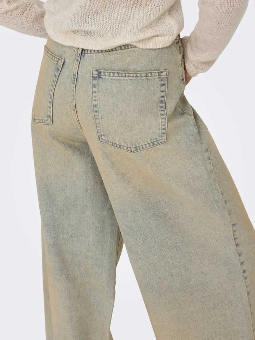 ONLPIPER-SONIC Taille haute Wide Leg Fit Jeans