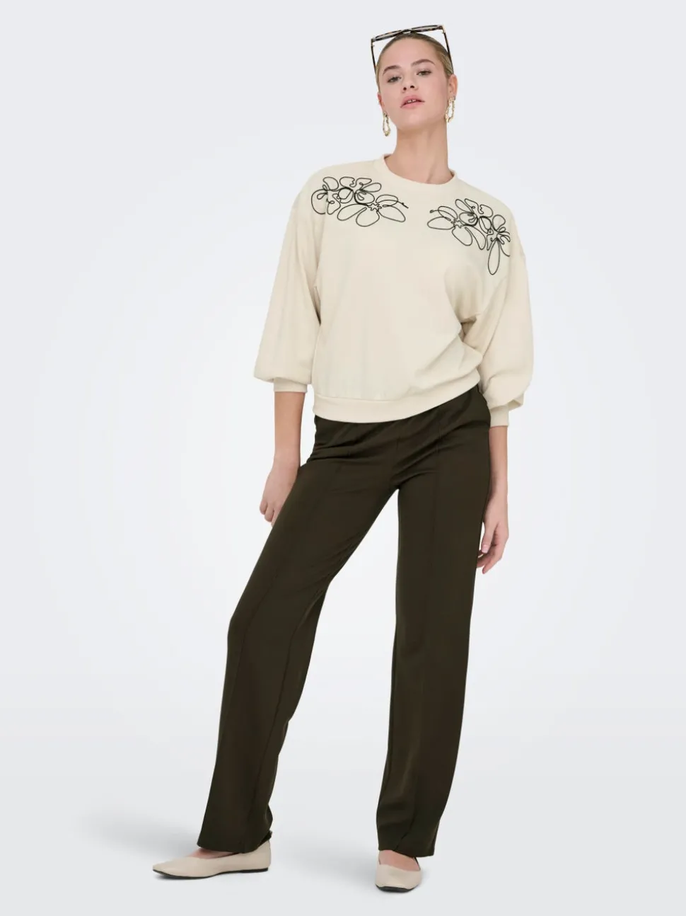 ONLPOPTRASH-SUKI Loose Fit Pantalon à jambe large