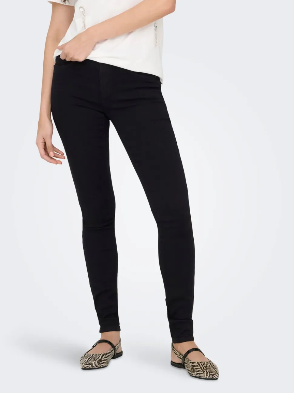 ONLRAIN Taille moyenne Skinny Fit Jeans