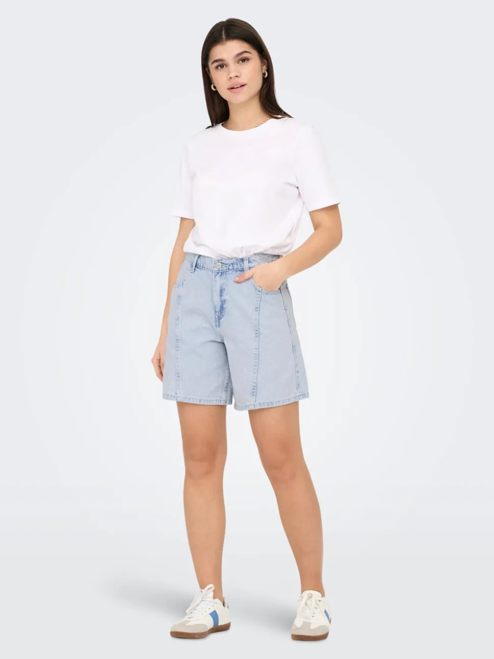 ONLREBECCA Taille moyenne Regular Fit Short en denim