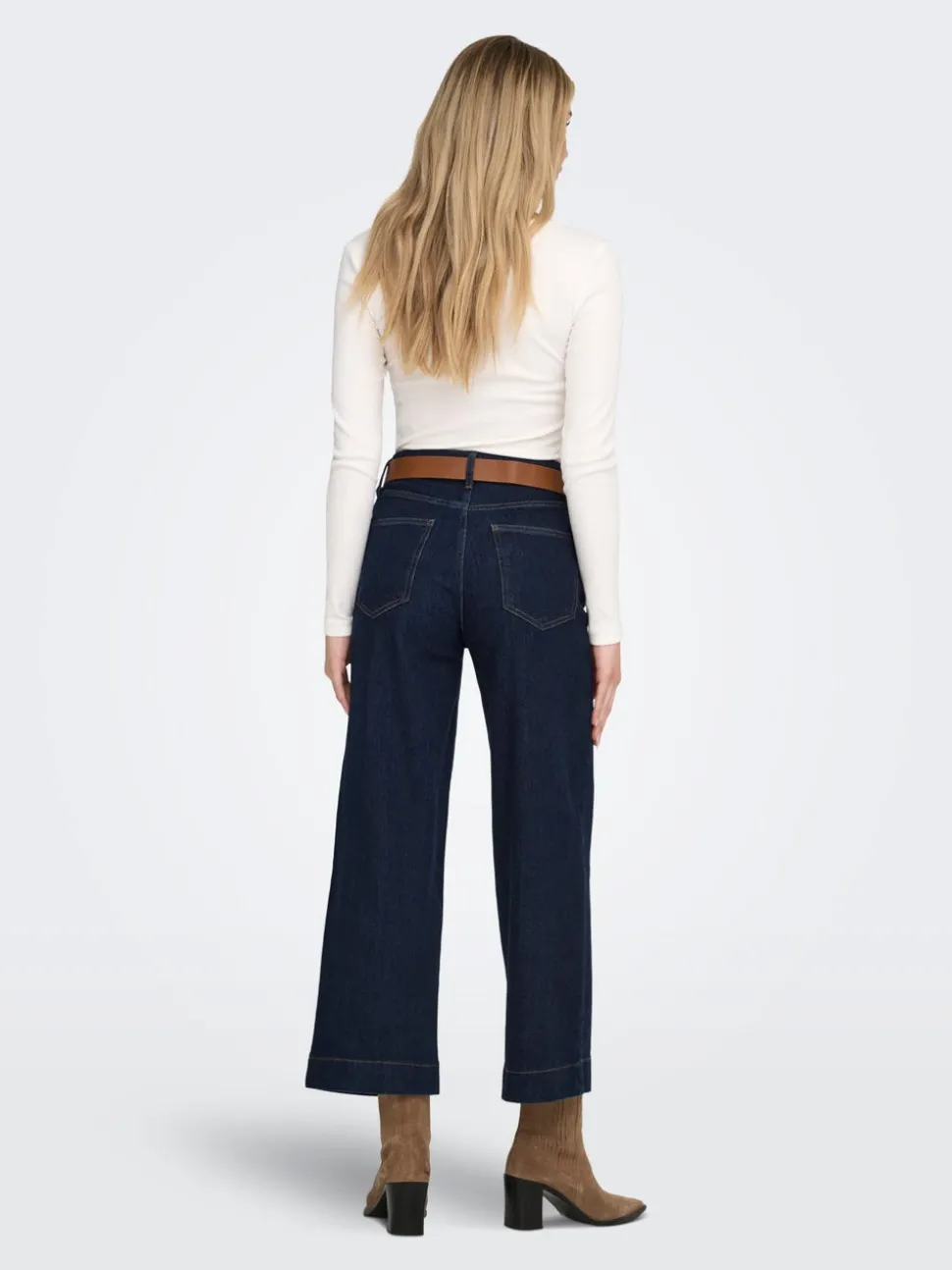 ONLREGINA Taille haute Cropped Fit Court Jeans