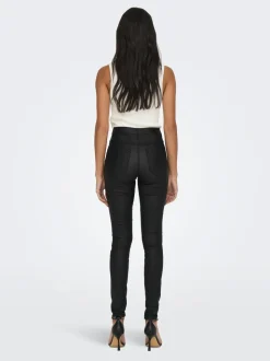 ONLROYAL Skinny Fit Pantalon en cuir synthétique