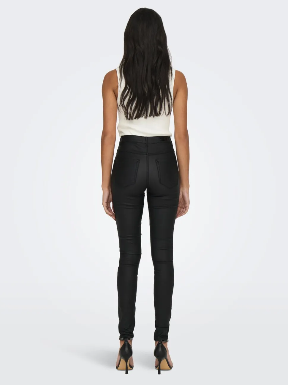 ONLROYAL Skinny Fit Pantalon en cuir synthétique