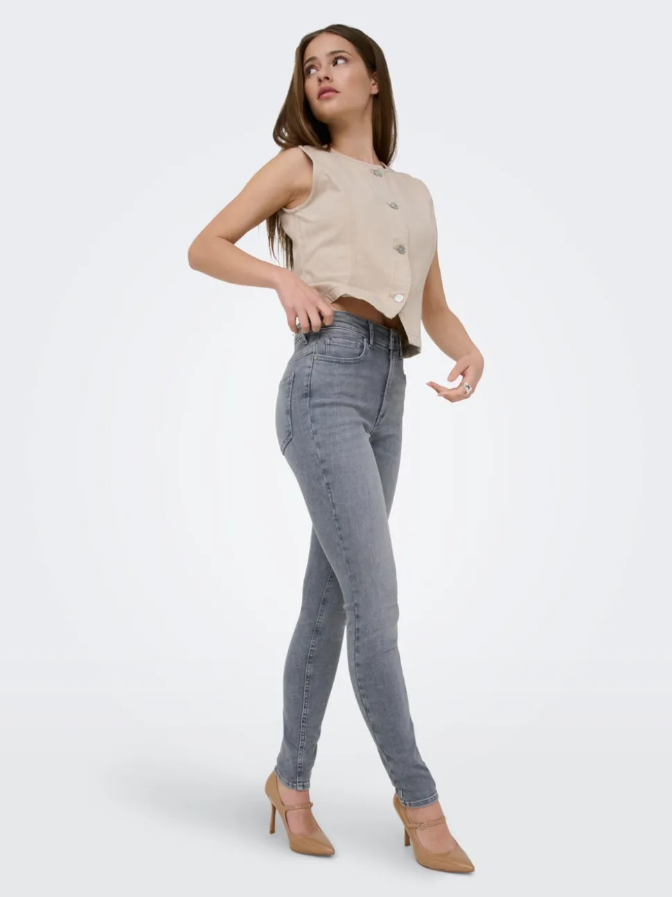 ONLROYAL-POWER Taille haute Skinny Fit Jeans