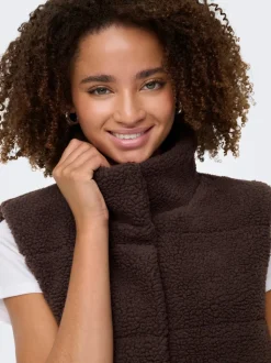 ONLSANDRA Gilet en peluche