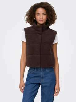 ONLSANDRA Gilet en peluche