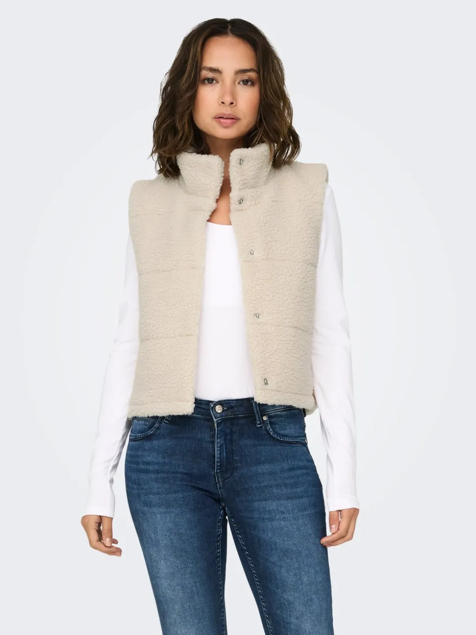 ONLSANDRA Gilet en peluche