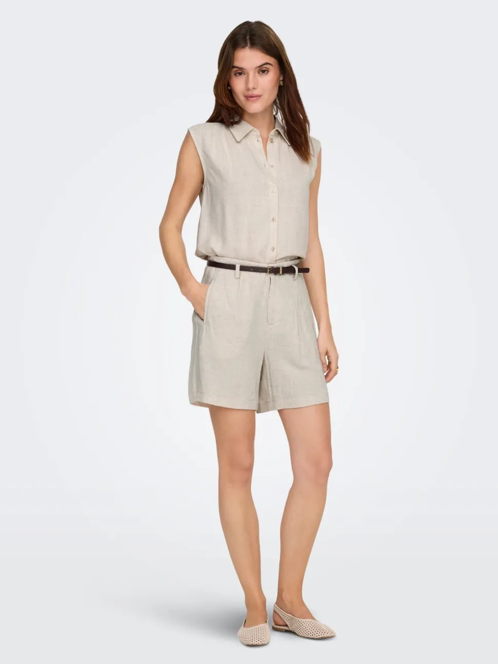 ONLSIESTA Regular Fit Lin Short