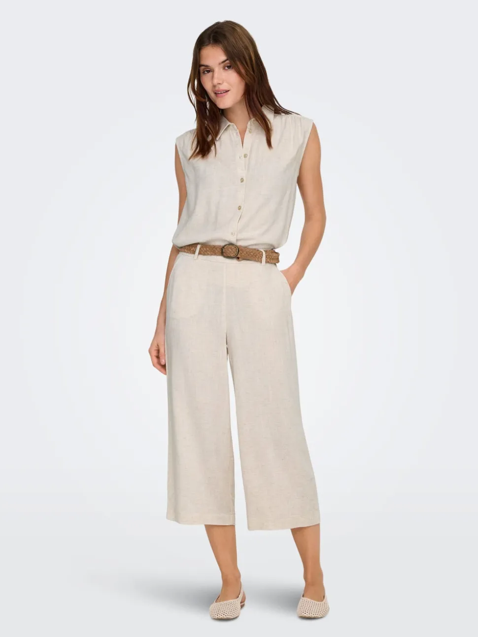 ONLSIESTA Cropped Fit Lin Jupe culotte