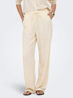 ONLSIESTA Straight Fit Lin Pantalon