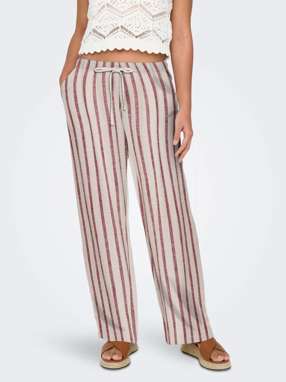 ONLSIESTA Straight Fit Lin Pantalon