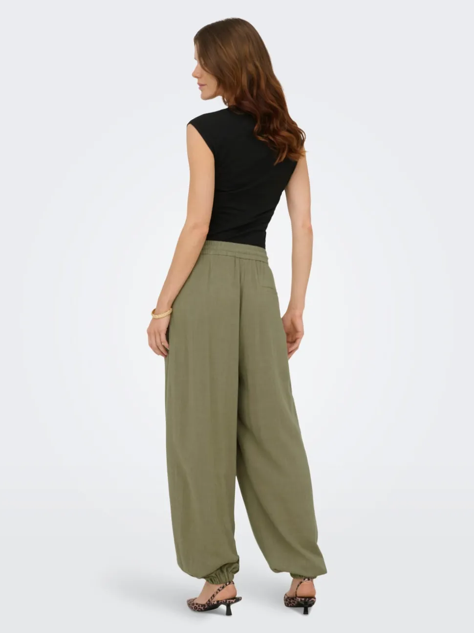 ONLSIESTA Wide Leg Fit Lin Pantalon à jambe large