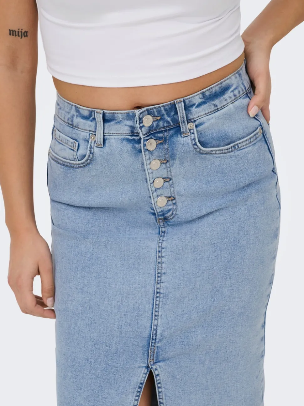 ONLSILJA Jupe en denim Jupe midi