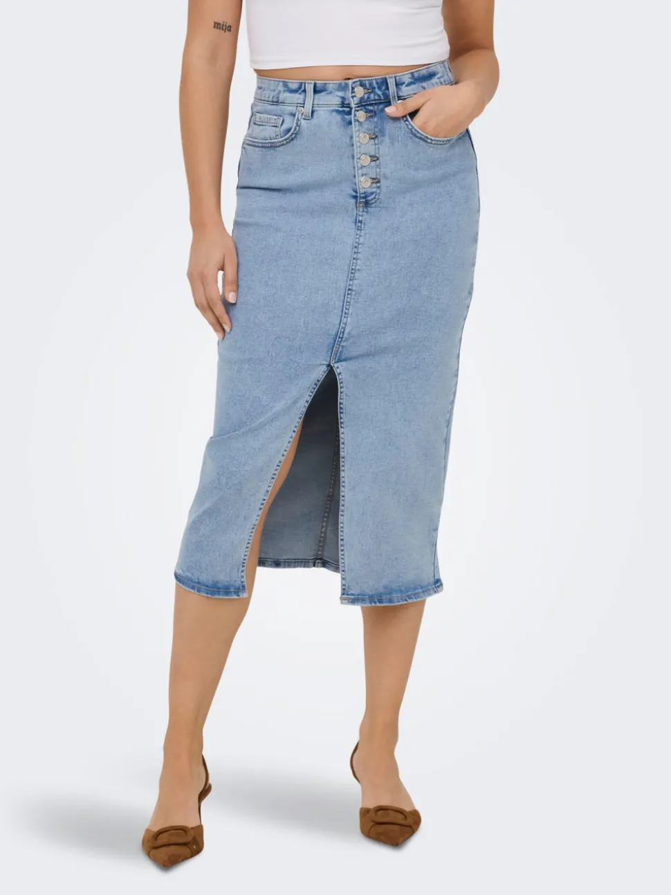 ONLSILJA Jupe en denim Jupe midi