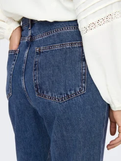 ONLSILJE Taille haute Straight Fit Jeans