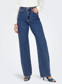 ONLSILJE Taille haute Straight Fit Jeans