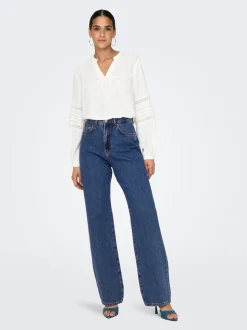 ONLSILJE Taille haute Straight Fit Jeans