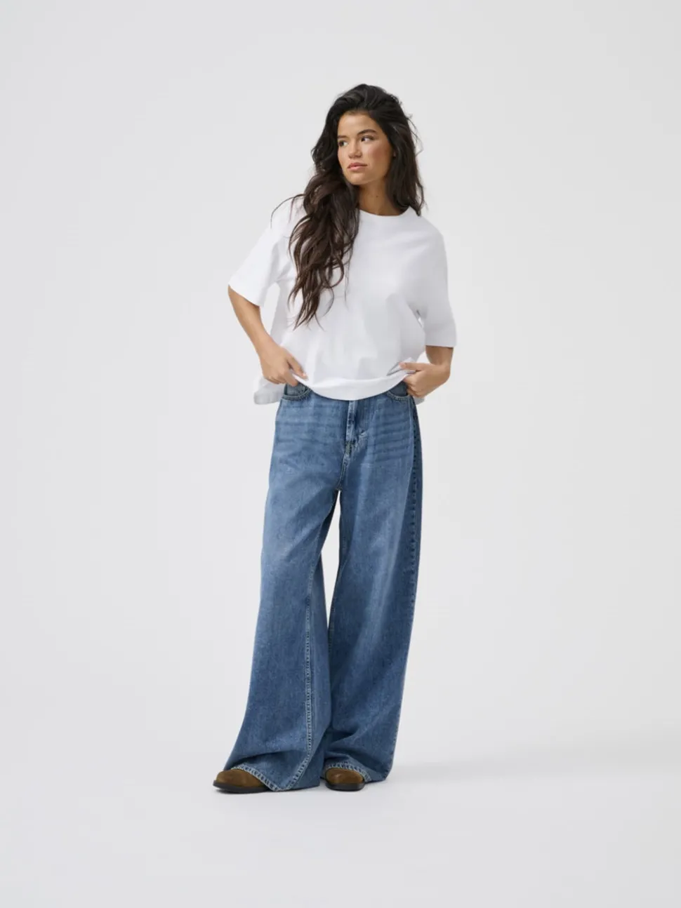 ONLSILKY Taille haute Wide Leg Fit Jeans
