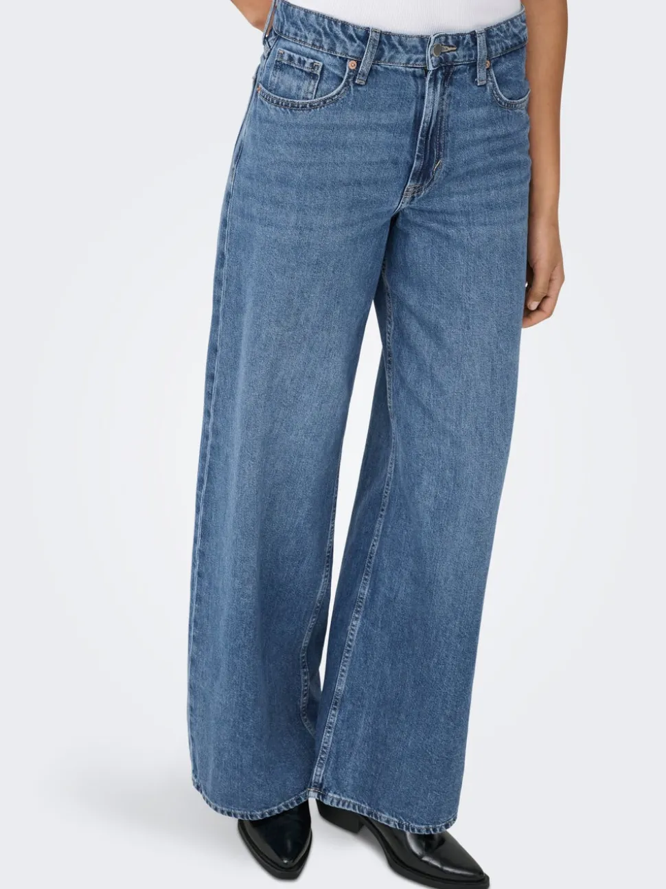 ONLSILKY Taille haute Wide Leg Fit Jeans