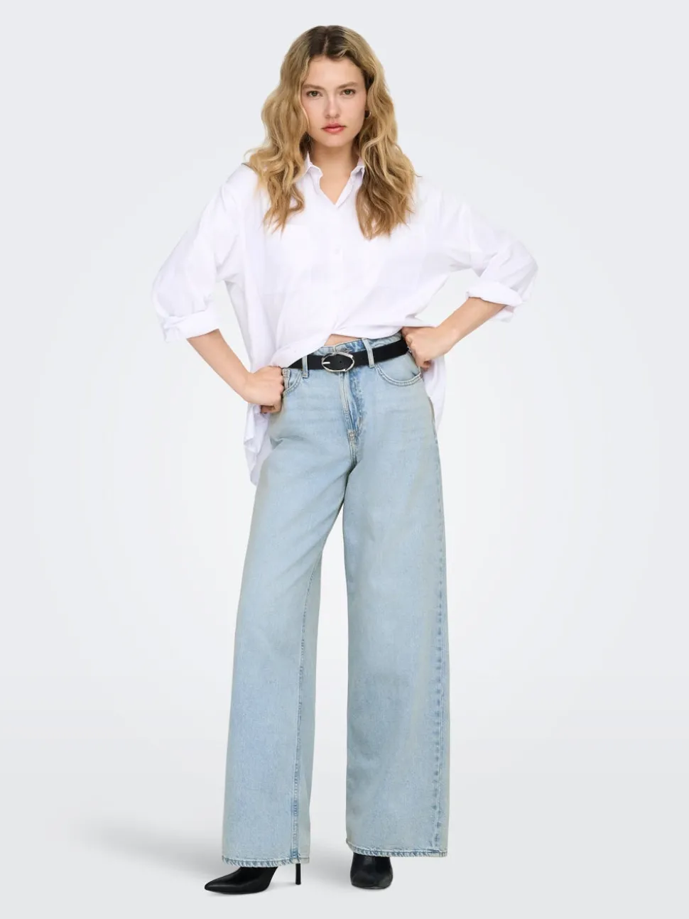 ONLSILKY Taille haute Wide Leg Fit Jeans