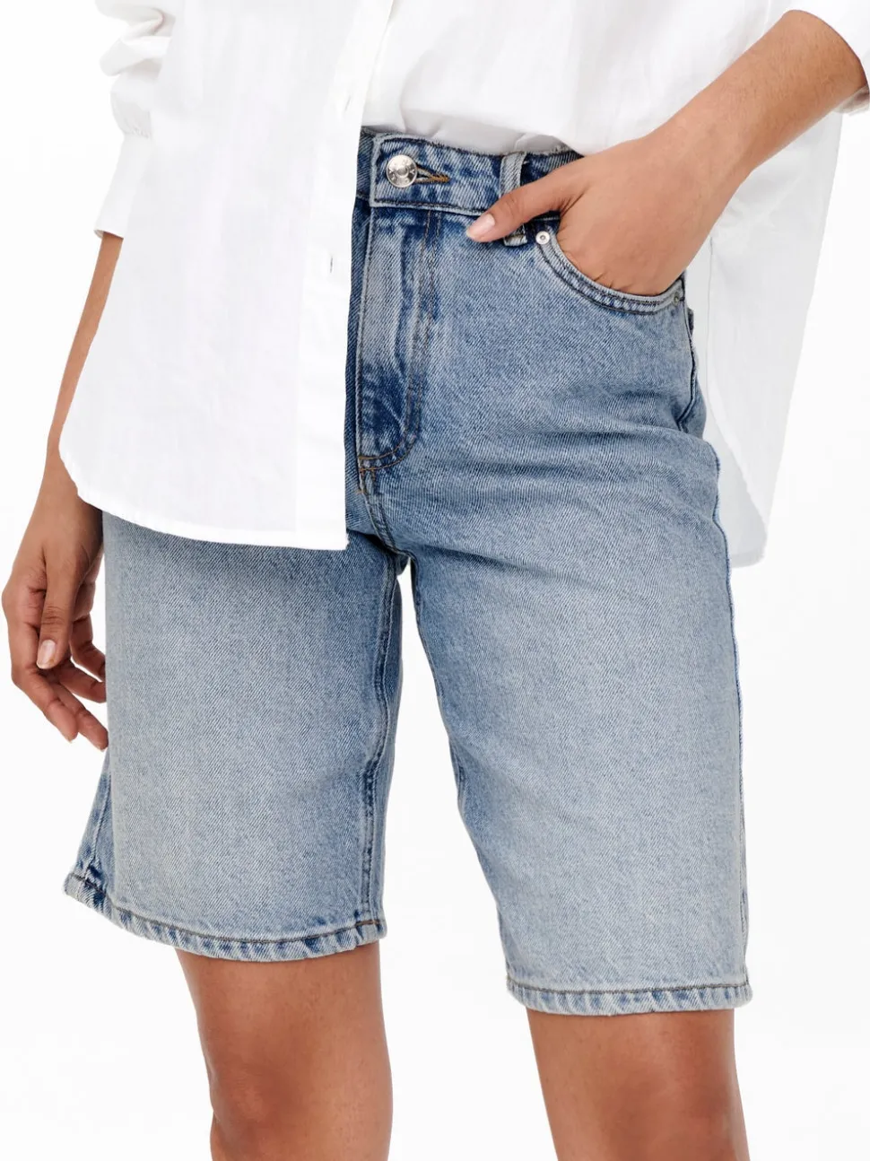 ONLSONNY Taille haute Regular Fit Short en denim