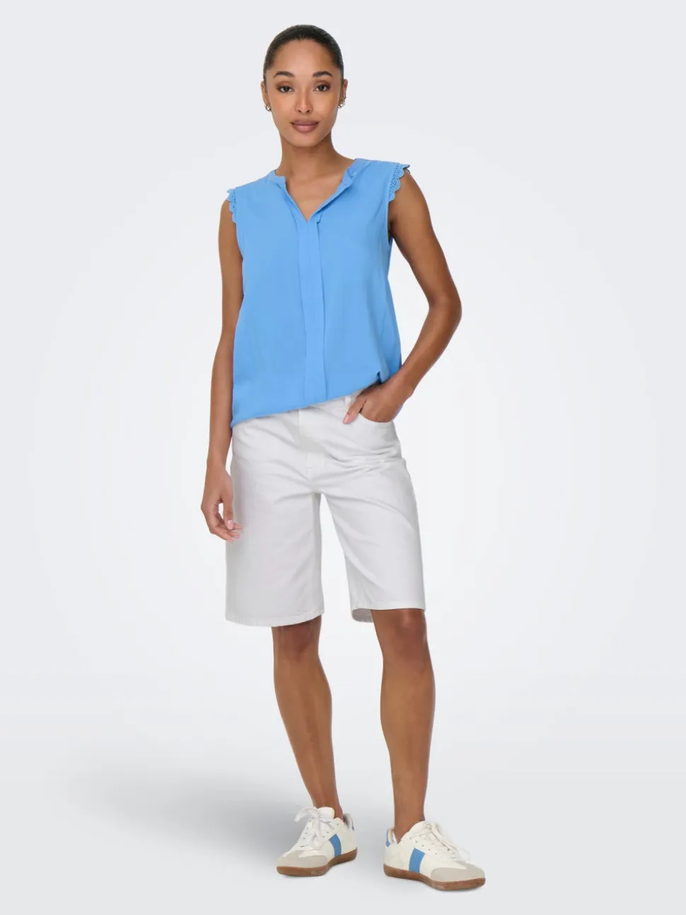 ONLSONNY Taille haute Regular Fit Short en denim