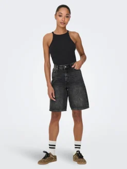 ONLSONNY Taille haute Regular Fit Short en denim
