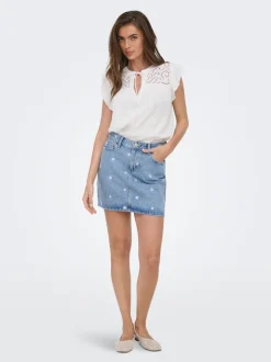 ONLSTELLA Jean Jupe en denim Jupe courte