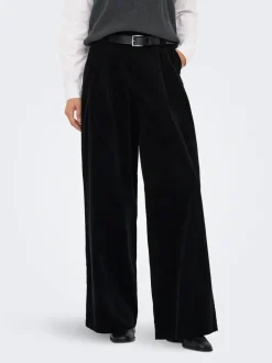 ONLSVEA-NESSA Wide Leg Fit Pantalon en velours côtelé