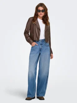 ONLTAYLOR Taille haute Coupe barrel Jeans