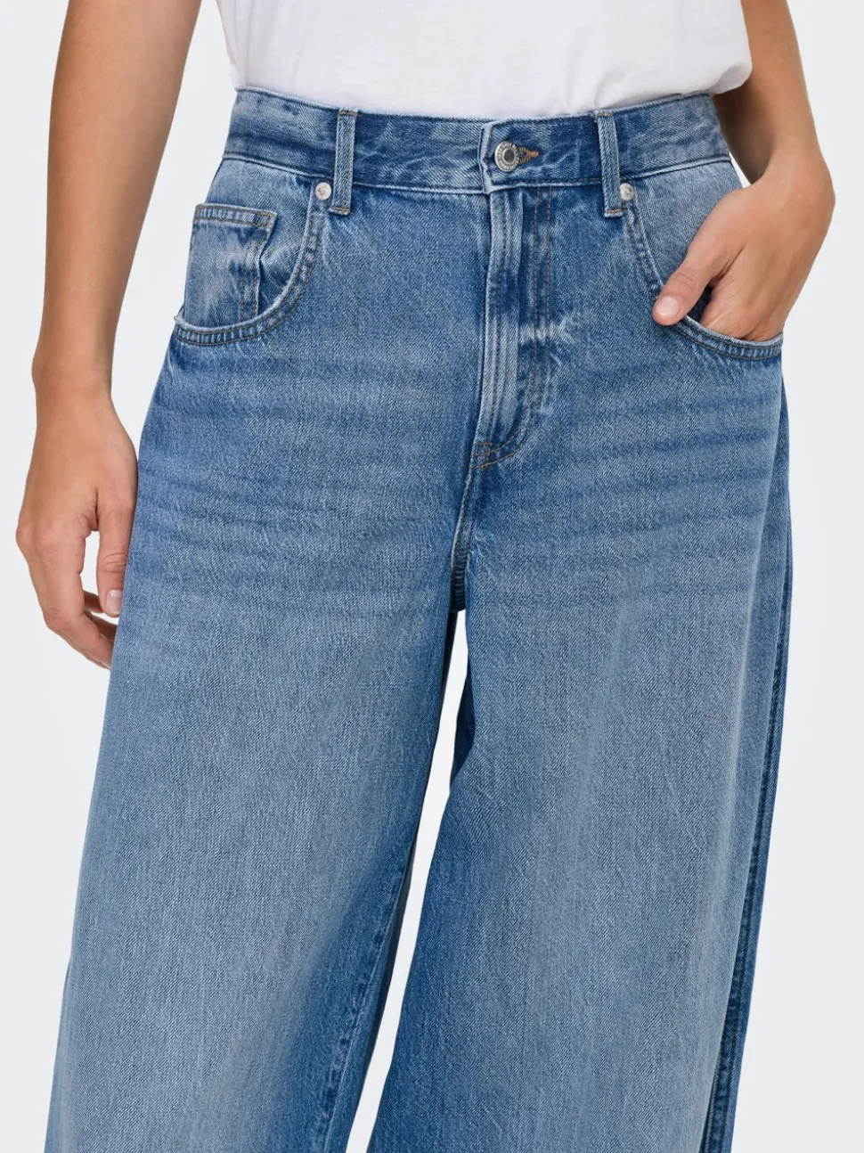 ONLTAYLOR Taille haute Coupe barrel Jeans