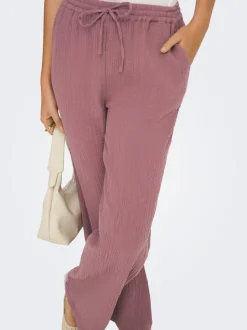 ONLTHYRA Comfort Fit Pantalon à jambe large