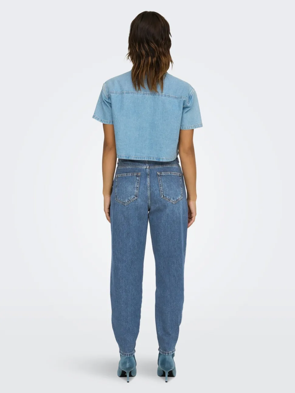 ONLTROY Taille haute Carrot Fit Longueur cheville Jeans
