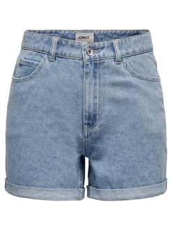ONLVEGA Taille haute Regular Fit Short en denim