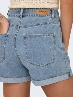 ONLVEGA Taille haute Regular Fit Short en denim