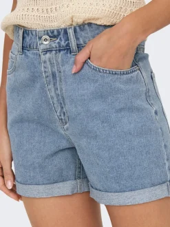 ONLVEGA Taille haute Regular Fit Short en denim
