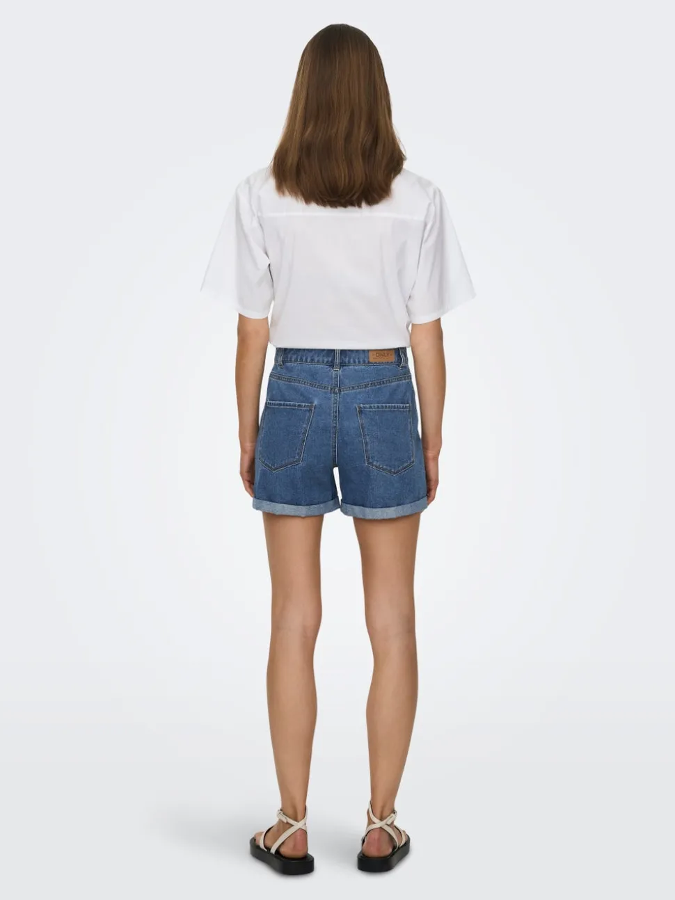 ONLVEGA Taille haute Regular Fit Short en denim