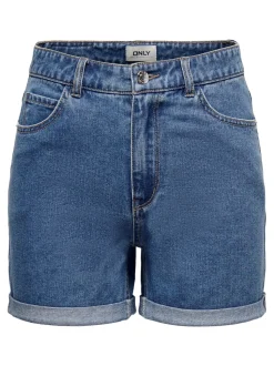 ONLVEGA Taille haute Regular Fit Short en denim